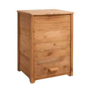 Velador de Pallets con Compartimento Abatible – Diseño Sustentable