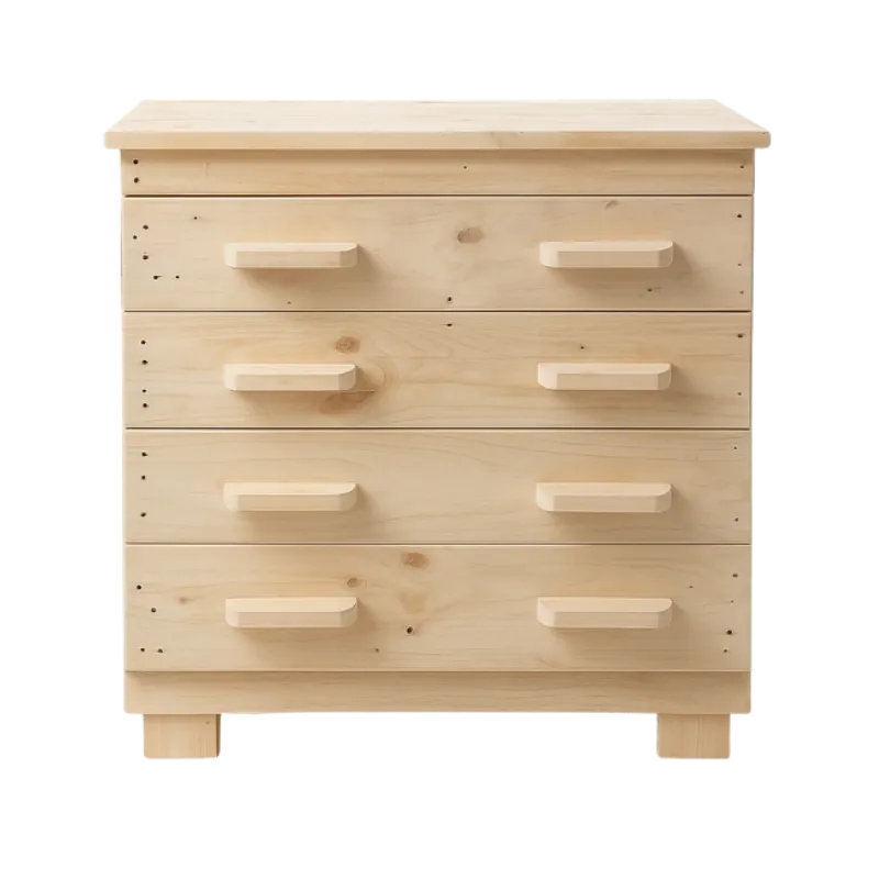 Cómoda de Pallets con Cajones – Almacenamiento Sustentable