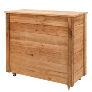 Mueble Carro de Pallets con Ruedas – Estación Móvil Sustentable