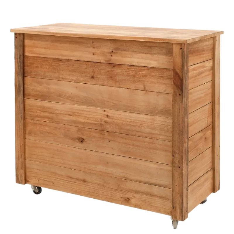 Mueble Carro de Pallets con Ruedas – Estación Móvil Sustentable