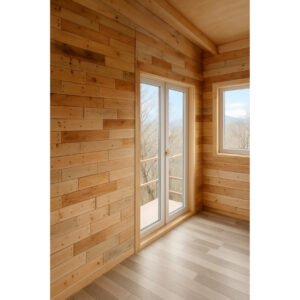 Revestimiento mural de madera reciclada estilo natural – Terra Hogar