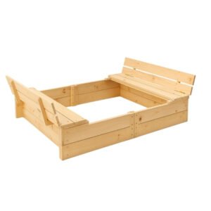 Arenero de madera de Palets para exterior- Terra educación