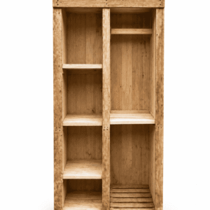 Clóset abierto de madera reciclada – Terra Hogar