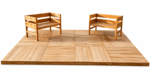 Piso exterior modular de madera reciclada – Terra Hogar