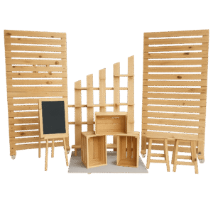 Set Evento de madera de Palets - Terra Eventos