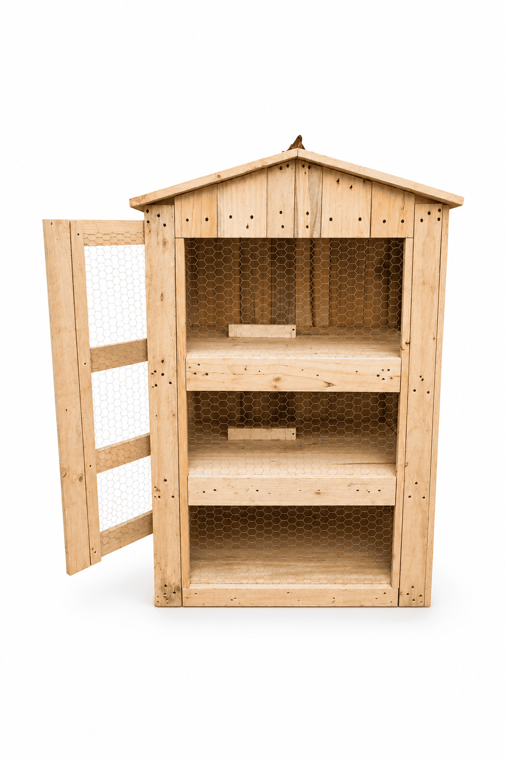 Casa para roedores de madera reciclada – Terra Mascotas