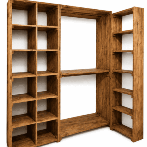Closet abierto modular de madera reciclada – Terra Hogar